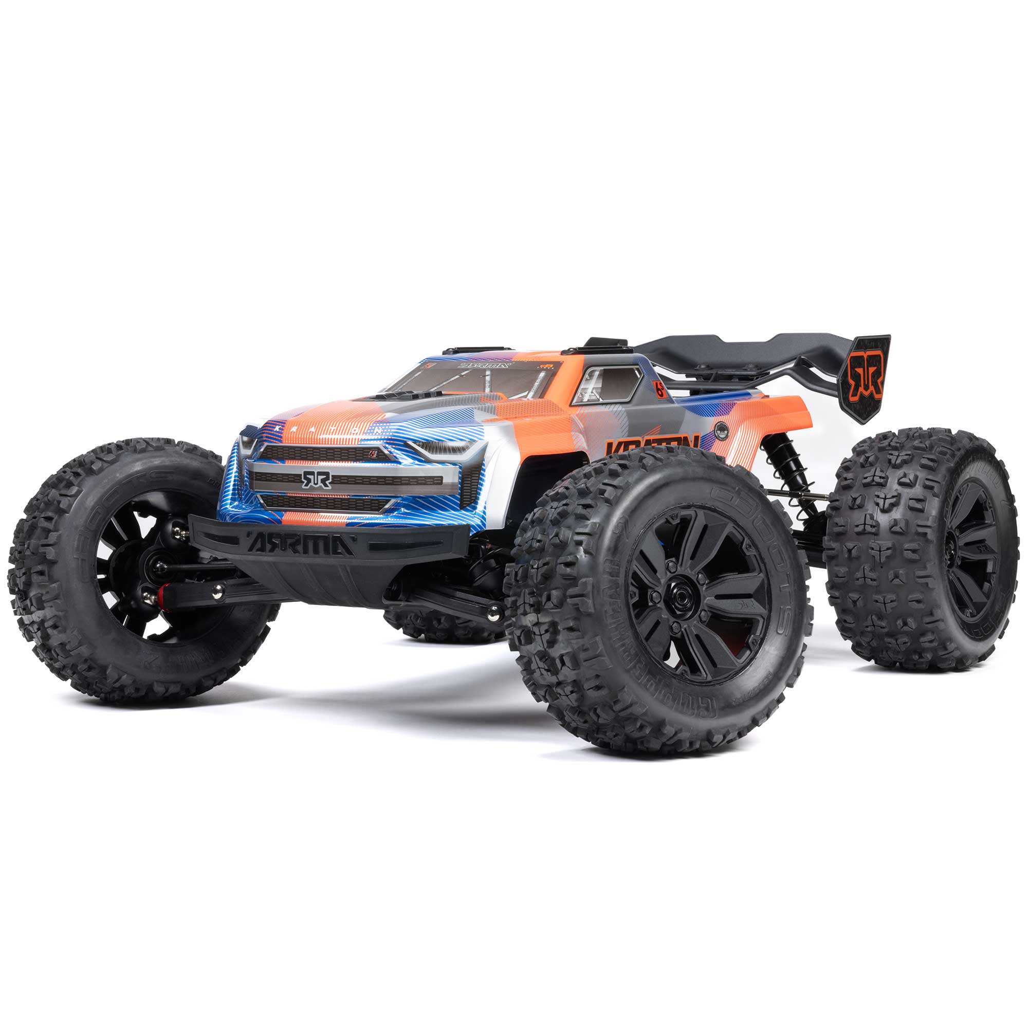 Official ARRMA photograph of the Kraton 6S BLX V6, exact reviewed complete-car variant