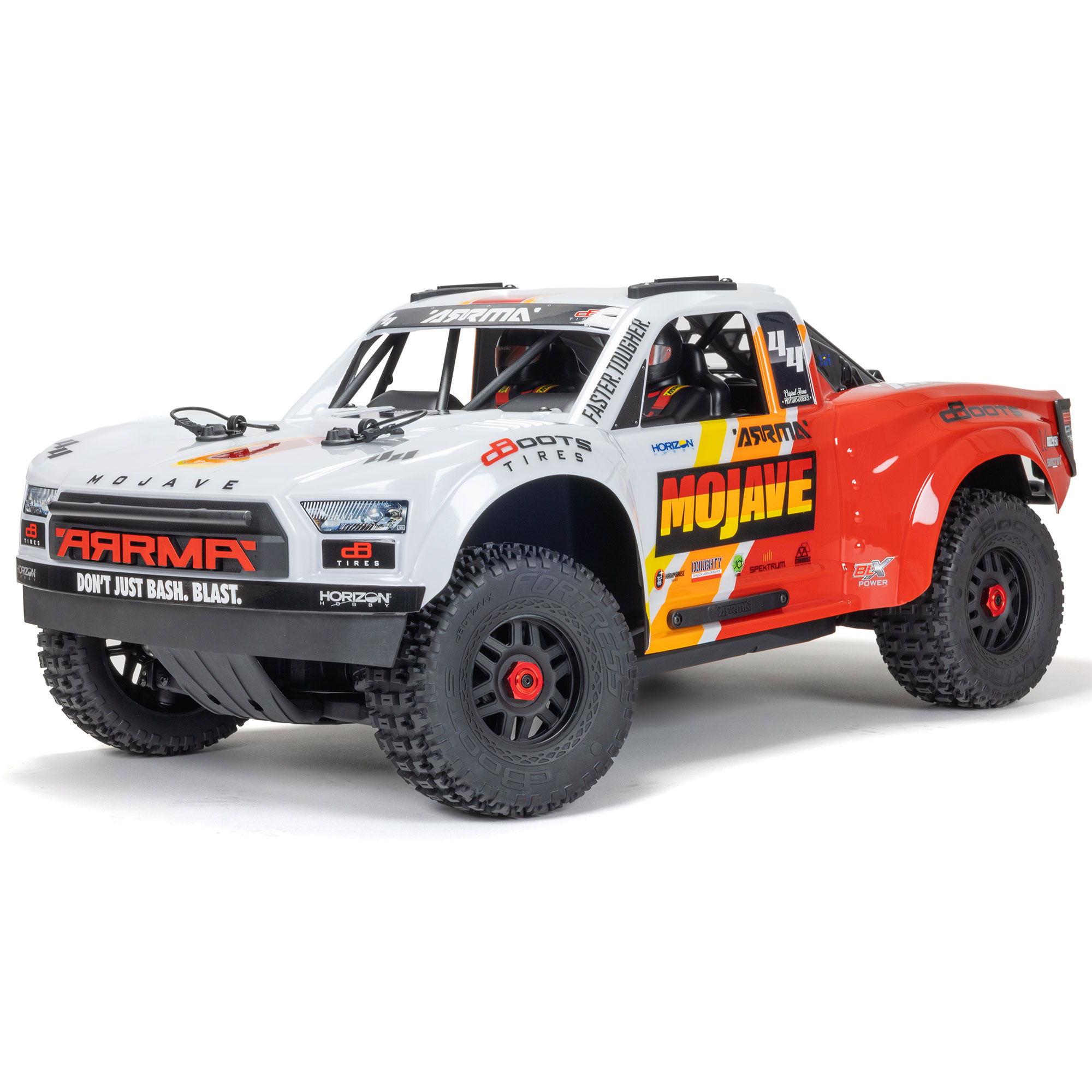 Official ARRMA photograph of the Mojave 4S BLX, exact reviewed complete-car variant