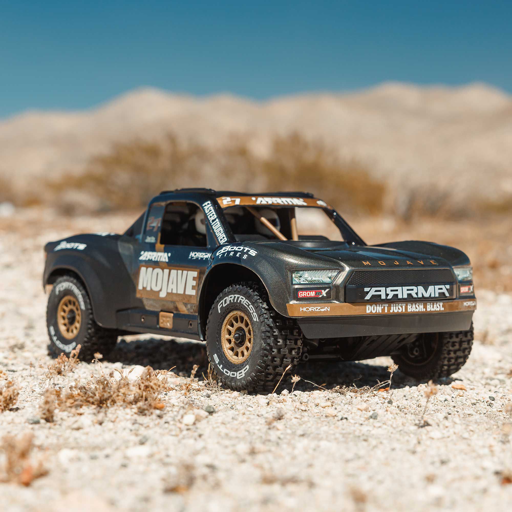 Official black Mojave GROM 223S on a dry rocky outdoor surface