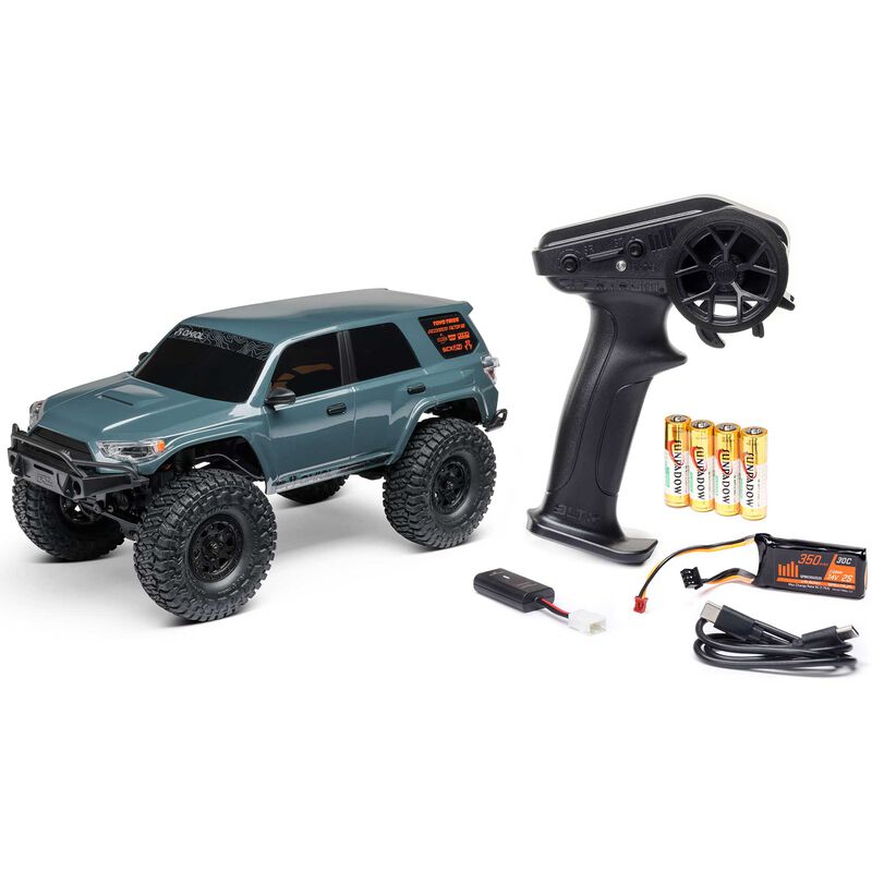 Official Axial photograph of the Lunar Rock gray · complete crawler SCX24 Toyota 4Runner