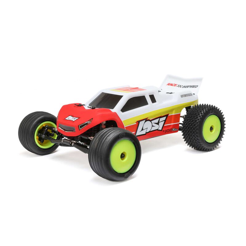 Official Losi photograph of the Red · 1056 Spektrum generation Mini-T 2.0 Brushless