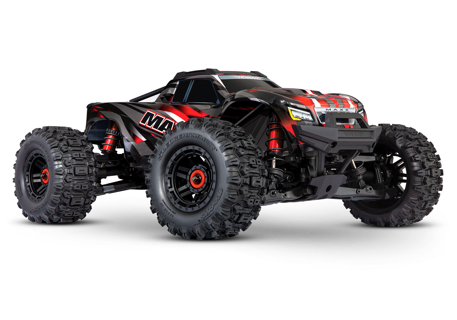 Official Traxxas photograph of the Maxx, exact reviewed complete-car variant